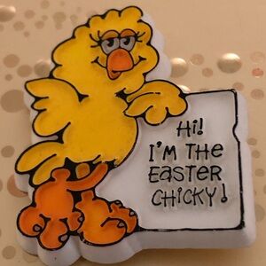 Vintage Brooch - Easter - Hallmark - Hi! I’m The Easter Chicky! - 1981, 2”x1.5”